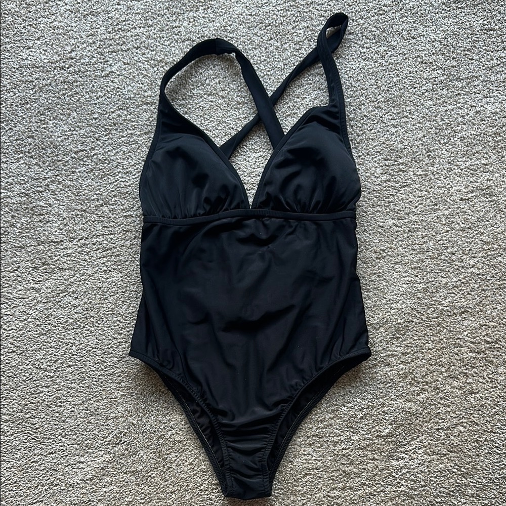 Black One-Piece Swimsuit